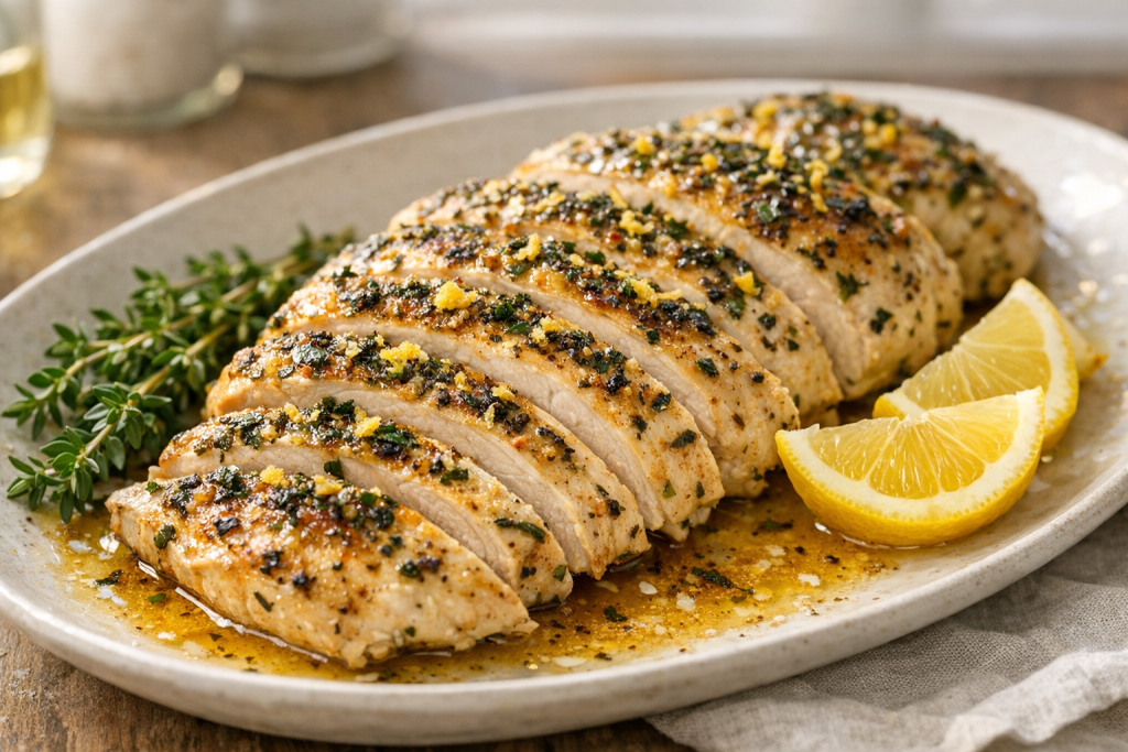 One pan honey garlic chicken thighs with crispy skin and sticky sauce