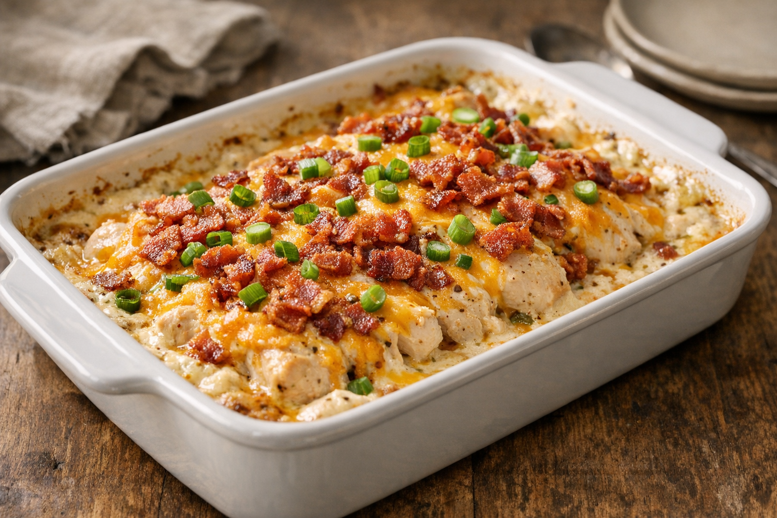 Easy Chicken Bacon Ranch Bake
