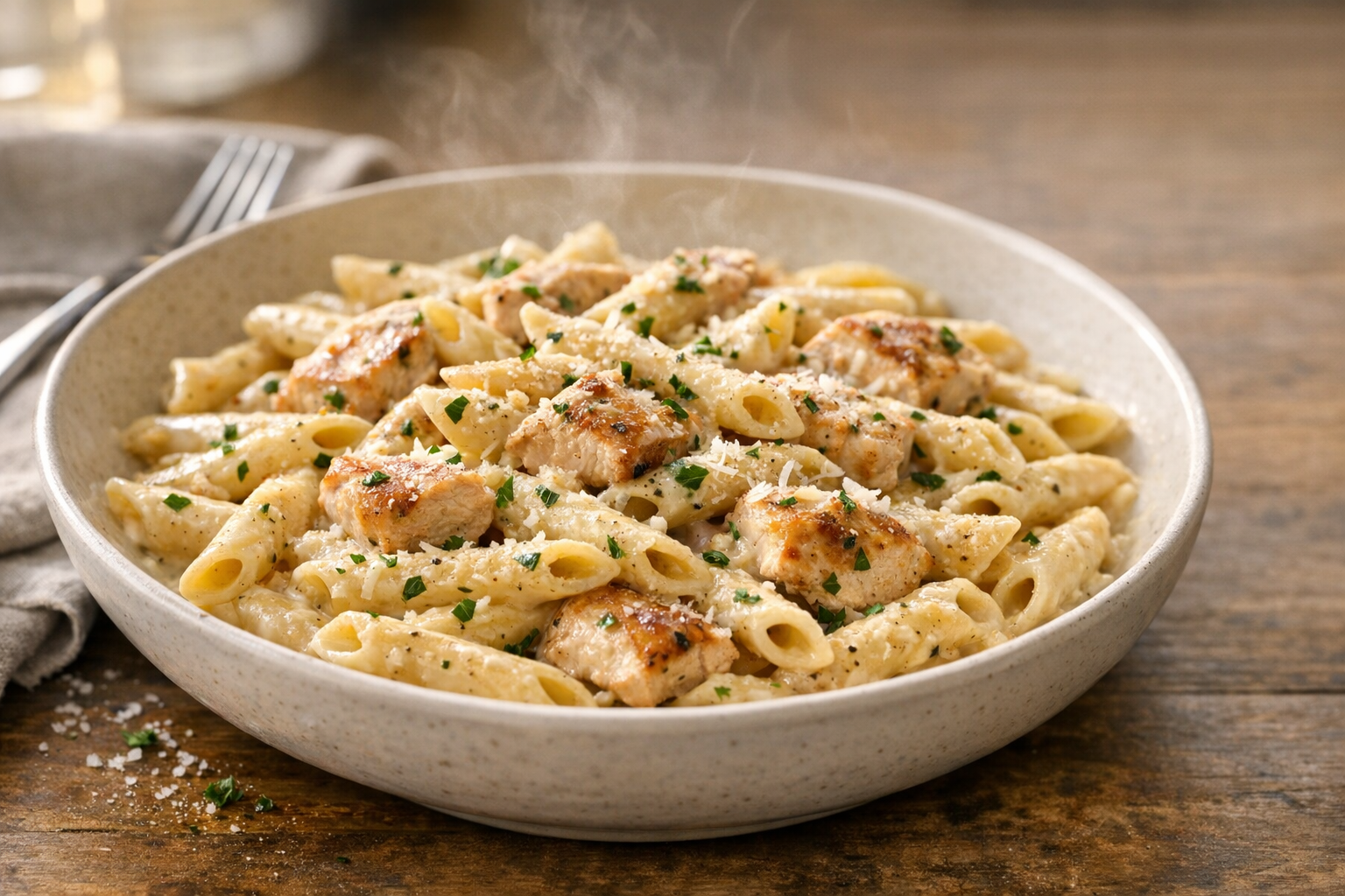 Easy Creamy Chicken Pasta