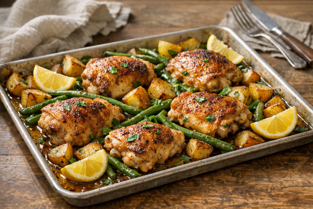 One Pan Chicken Dinner for Busy Nights