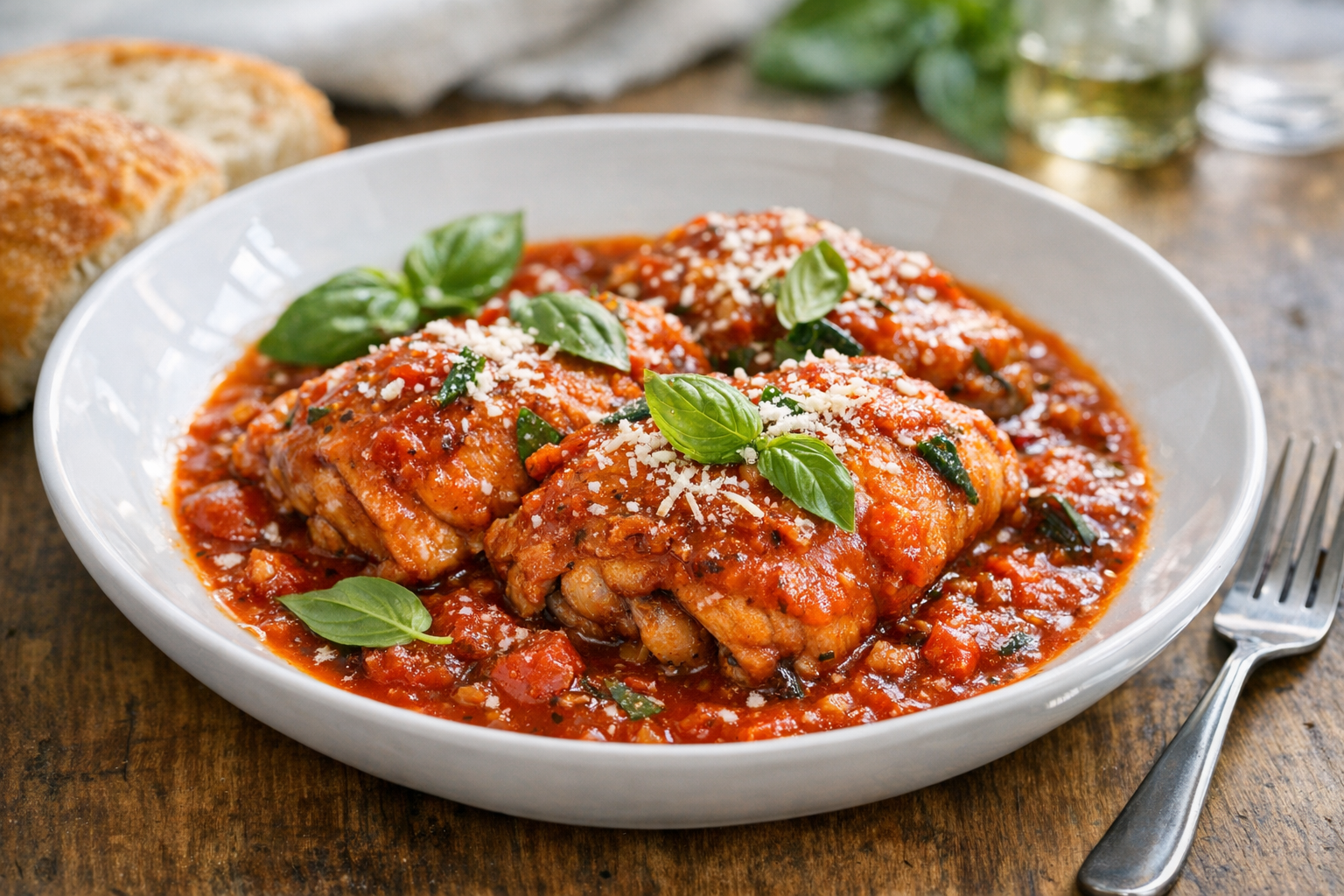 Slow Cooker Chicken with Tomato Basil Sauce