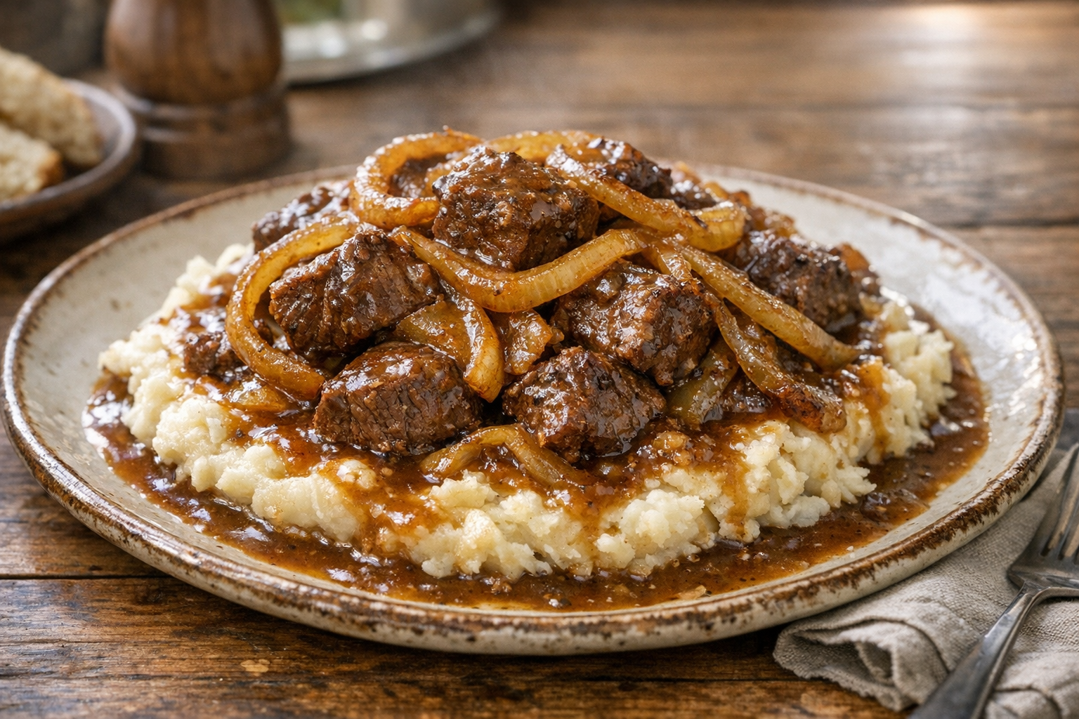 Old-Fashioned Beef and Onion Bake (Easy Comfort Food)