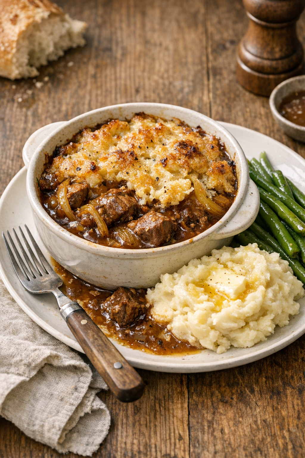 Old-Fashioned Beef and Onion Bake (Easy Comfort Food)