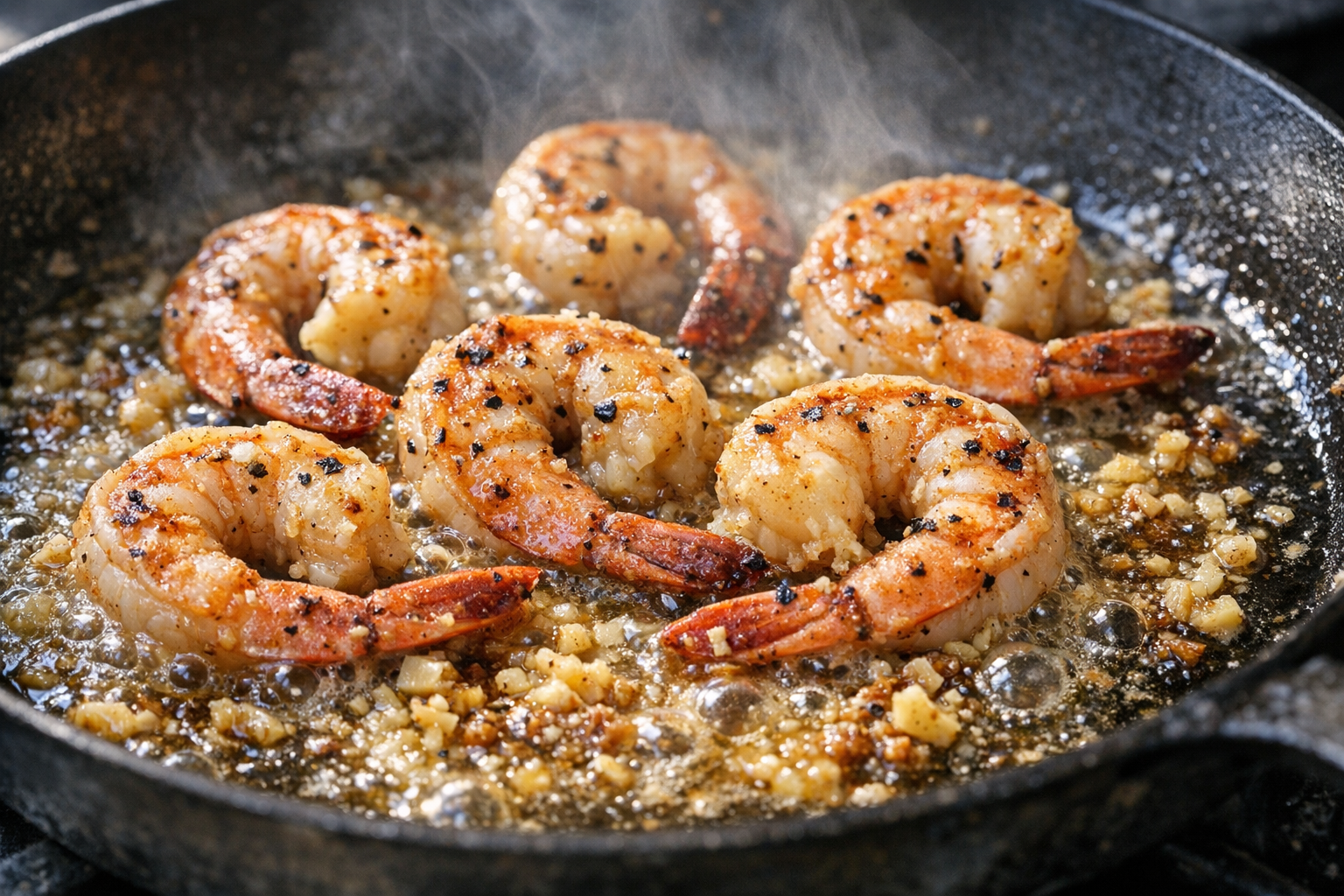 Skillet Shrimp with Garlic and White Wine (15 Min)