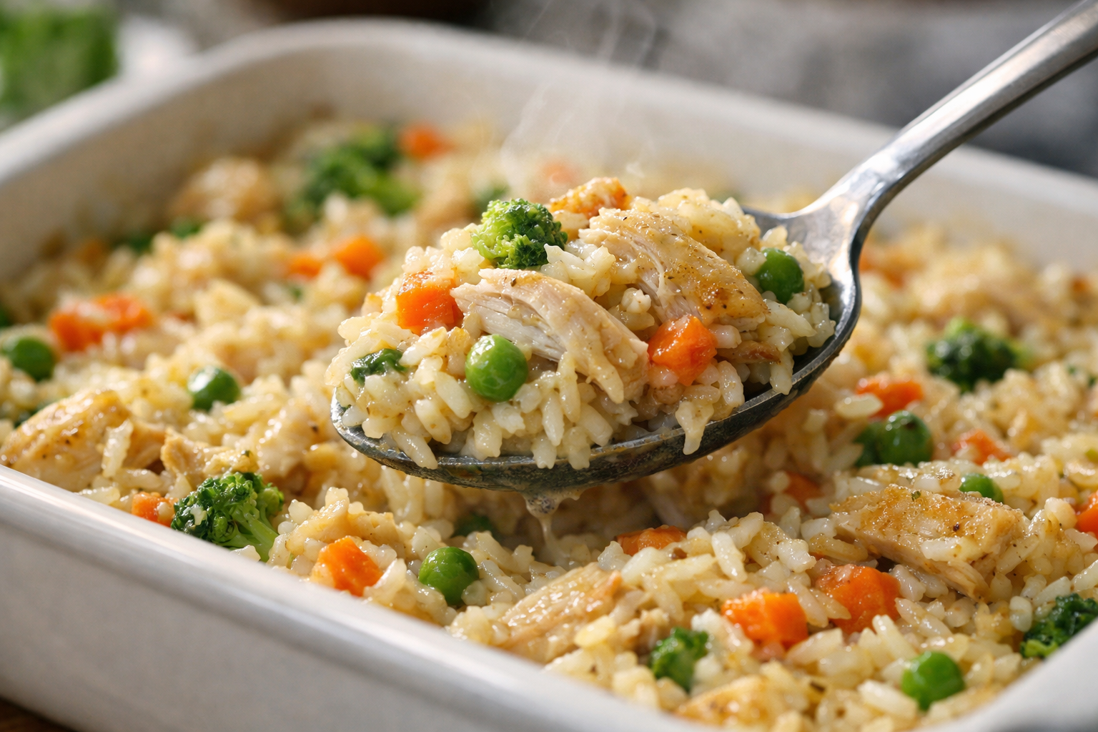 Rustic Chicken and Rice Casserole (One-Pan Comfort)