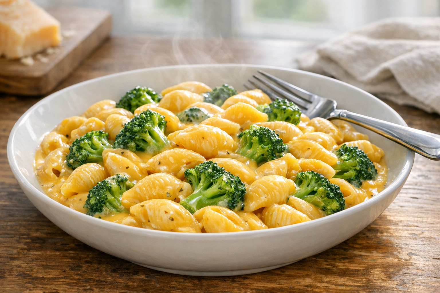 Creamy Broccoli Cheddar Pasta (Easy 30-Minute Dinner)