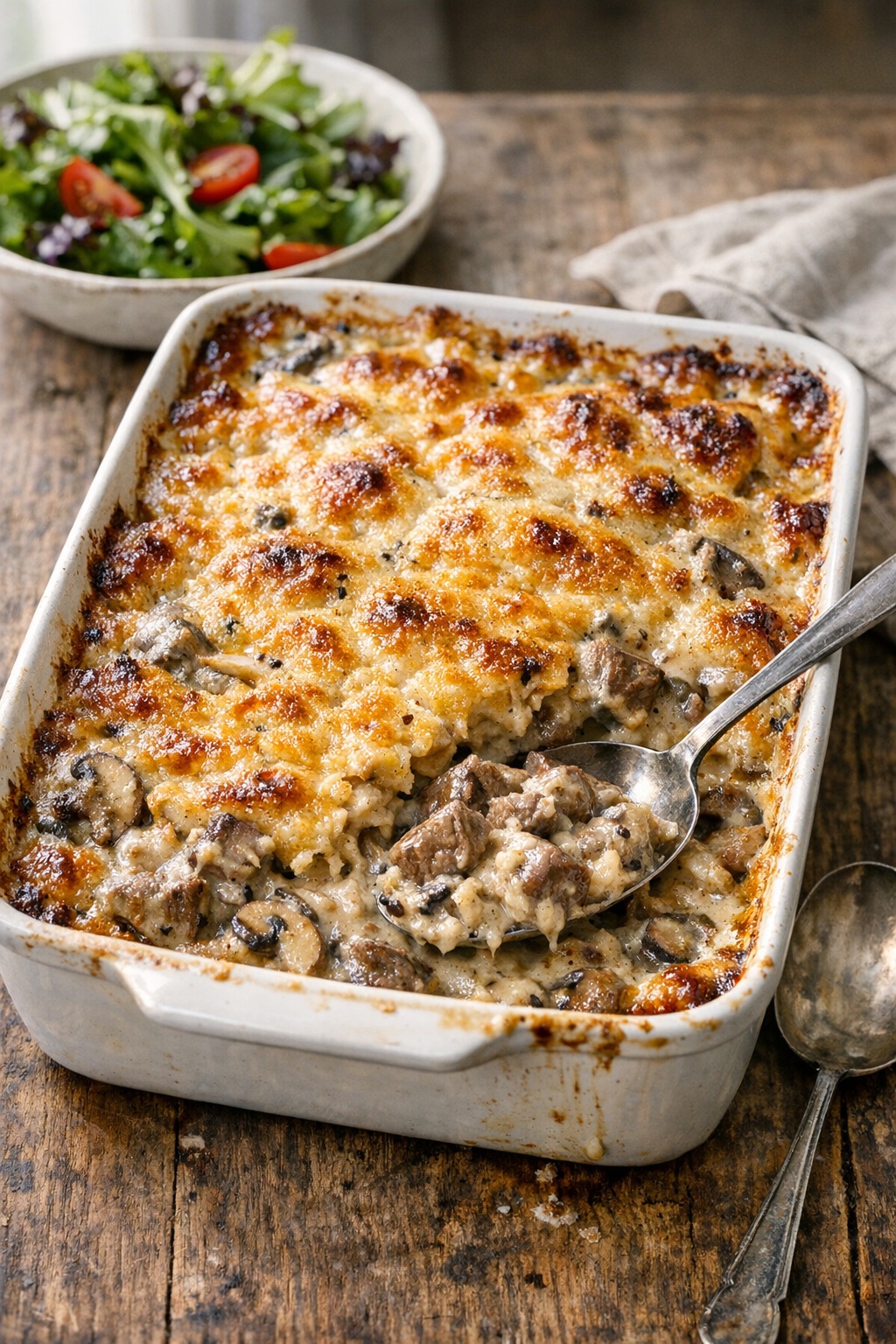 Creamy Beef and Mushroom Bake (Easy Weeknight)
