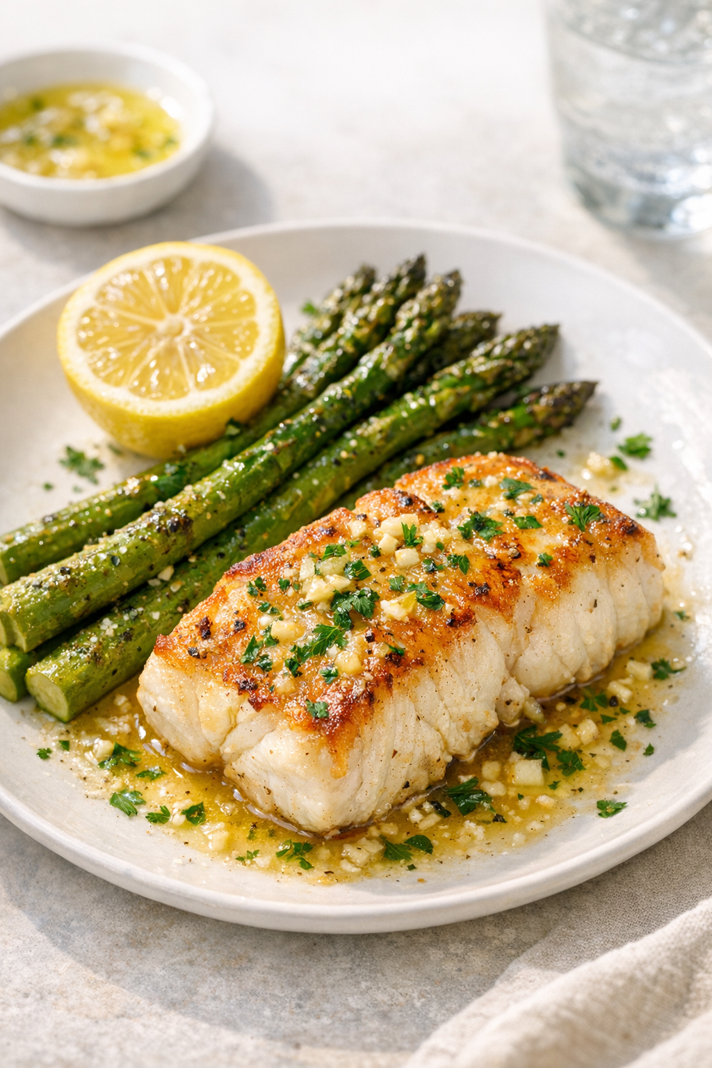 Pan-Seared Cod with Lemon Garlic Butter (15 Min)