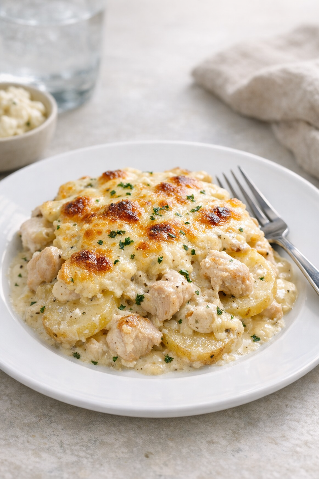 Creamy Chicken and Potato Bake (Easy One-Pan)