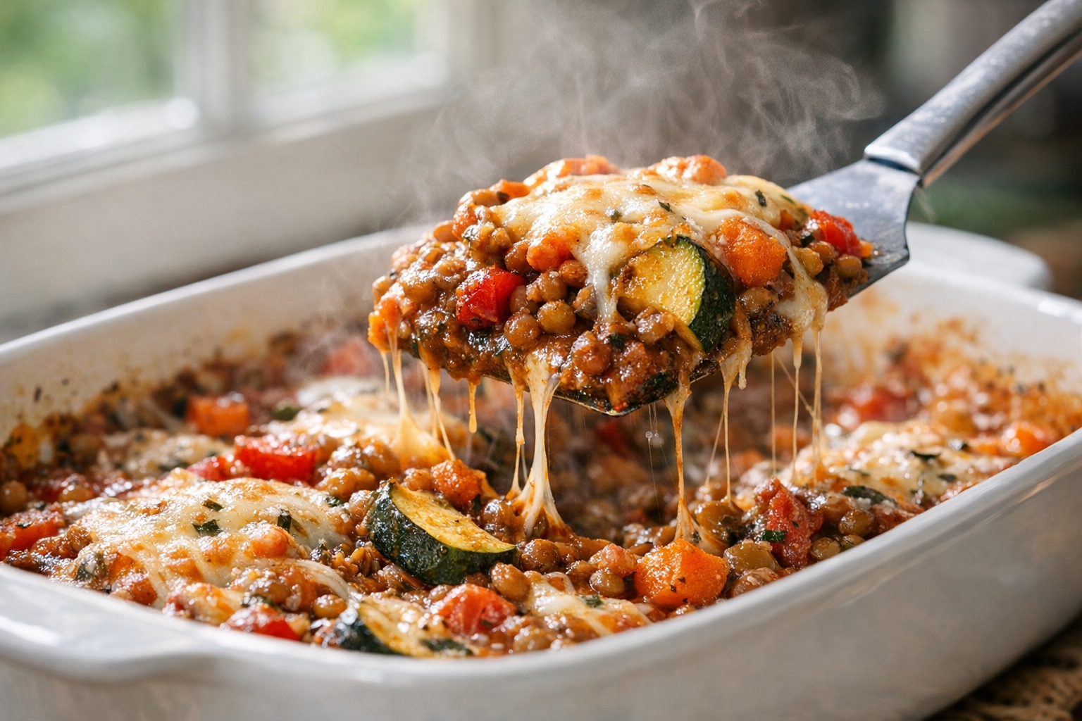 Vegetable & Lentil Bake with Italian Herbs