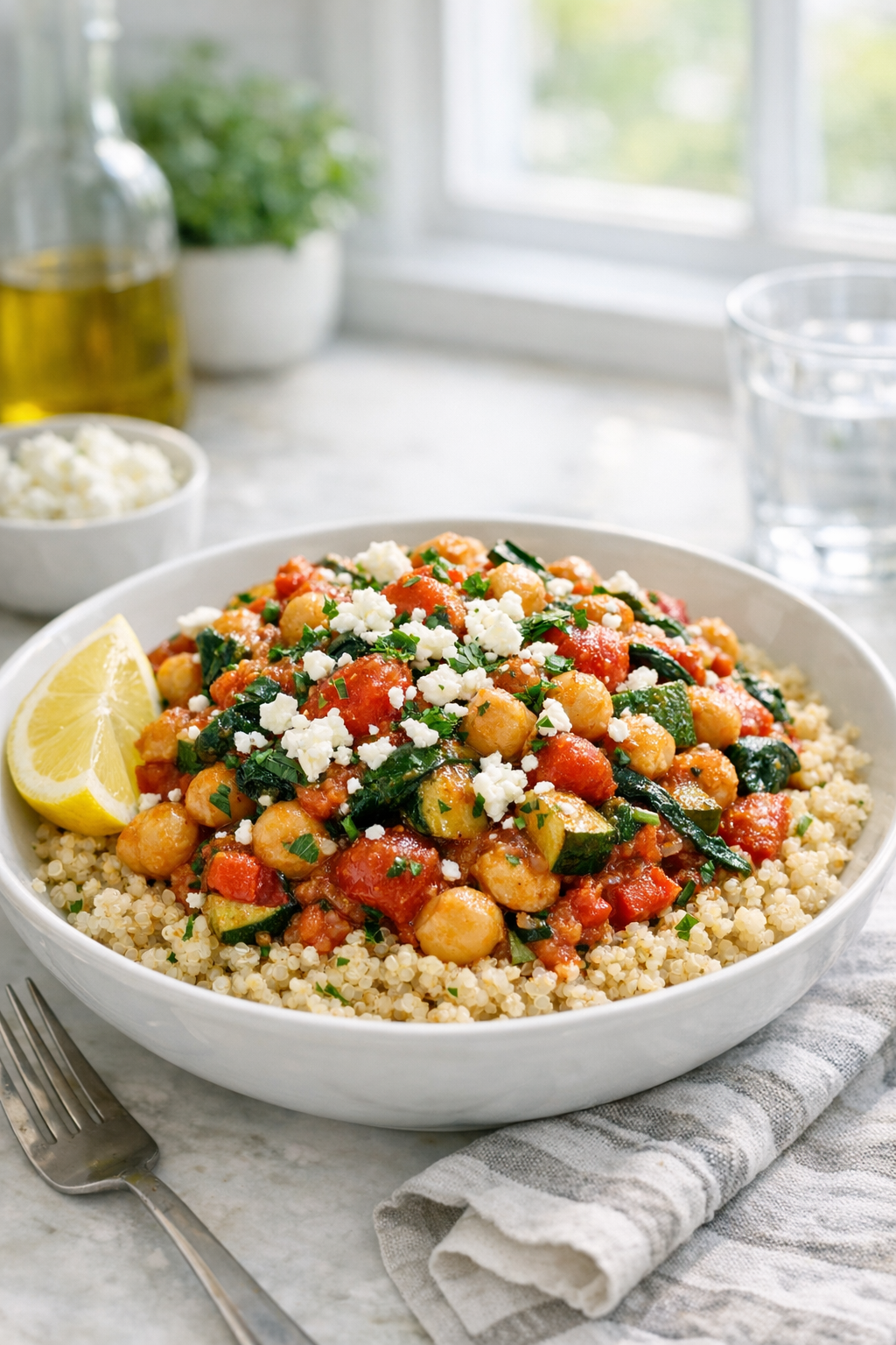 Chickpea & Veggie Skillet with Smoked Paprika