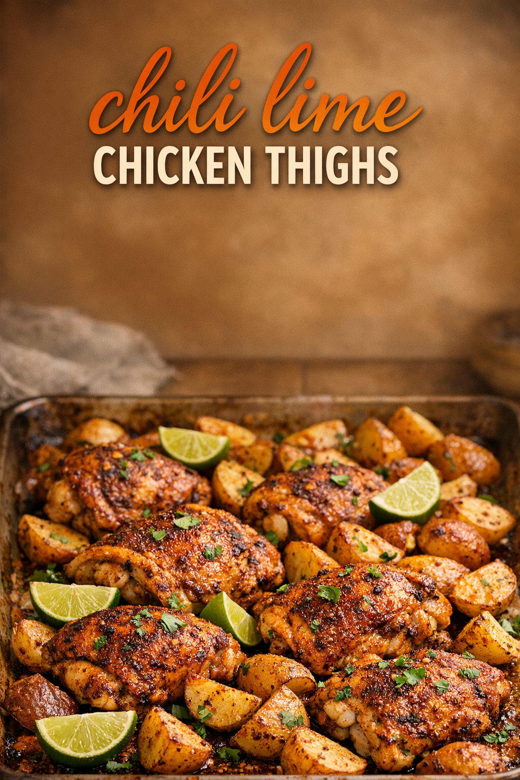 Smoky Chili-Lime Roasted Chicken Thighs and Potatoes