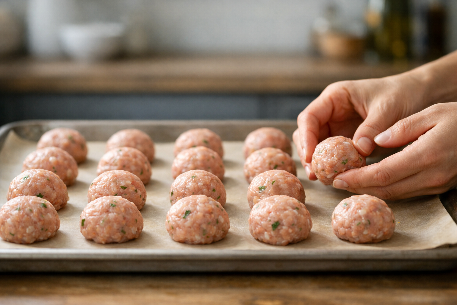 BBQ Turkey Meatballs with Cheddar Mashed Potatoes