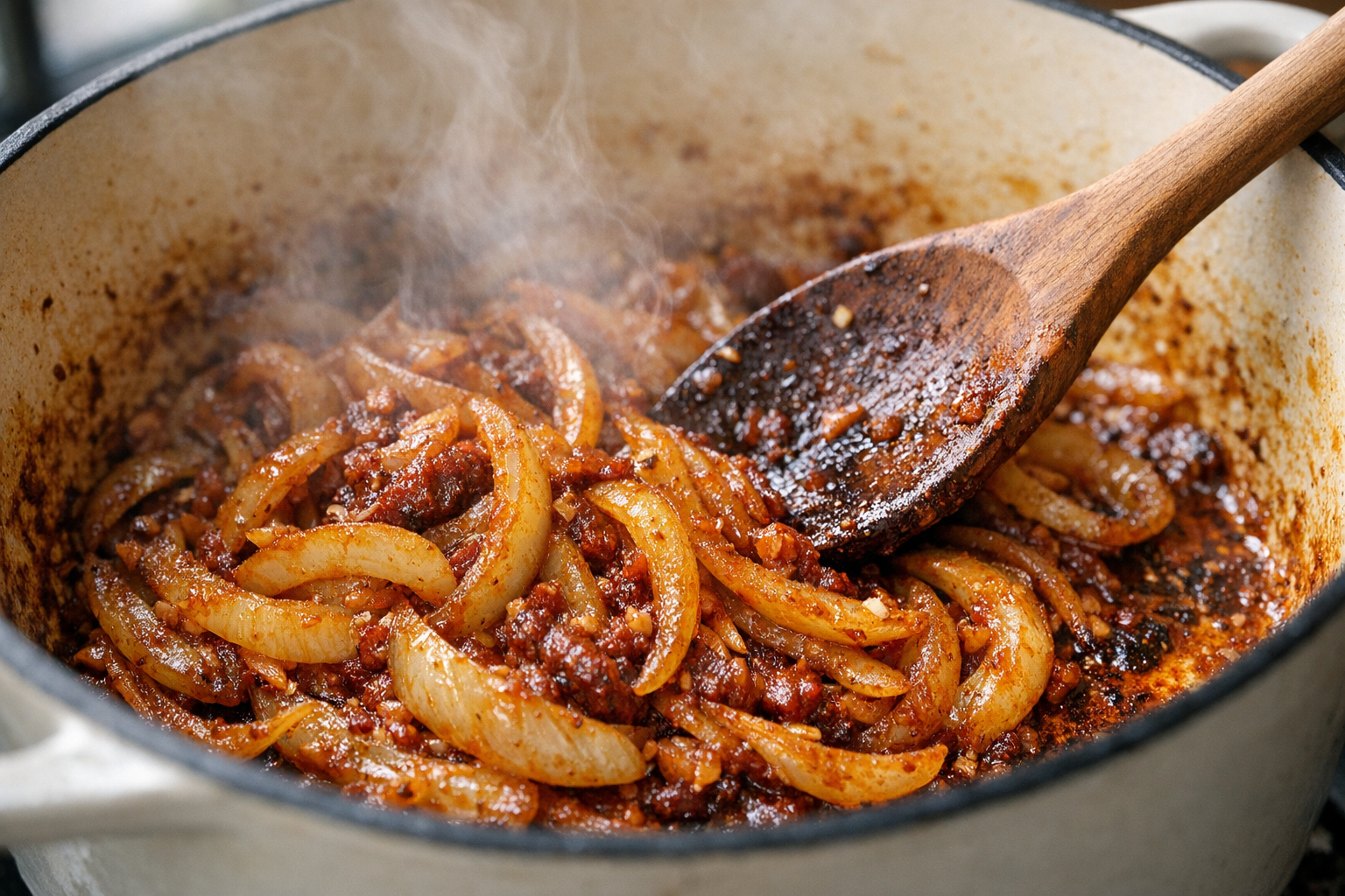 Oven-Braised Beef with Red Wine Onion Gravy