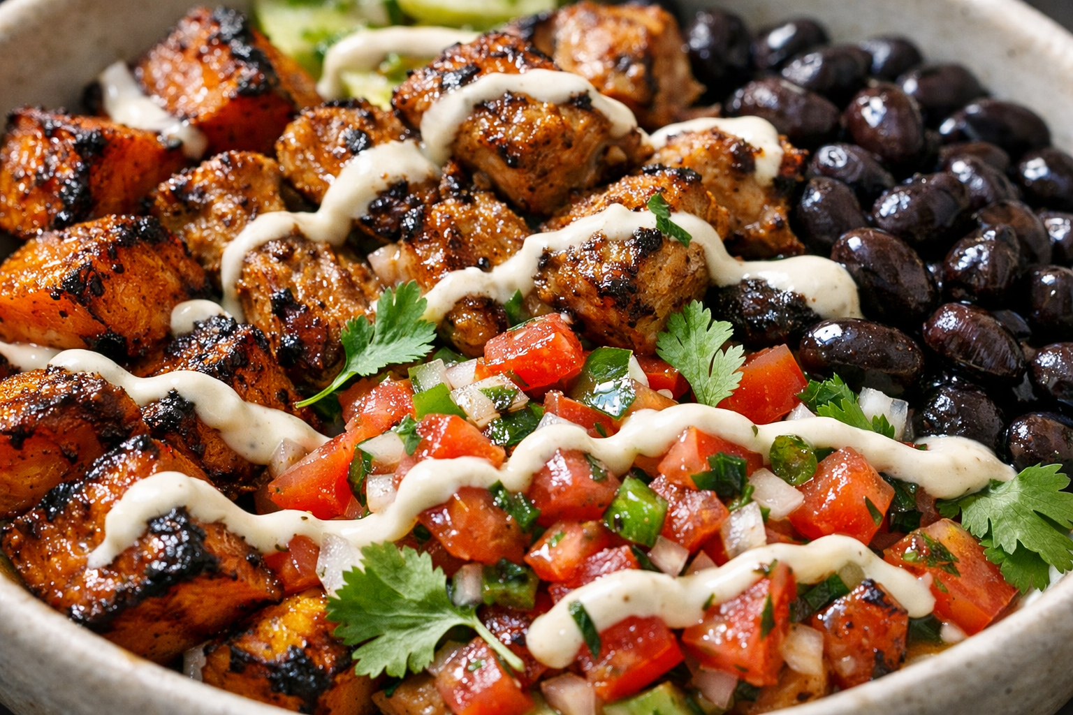 Chipotle Chicken & Sweet Potato Meal Prep Bowls