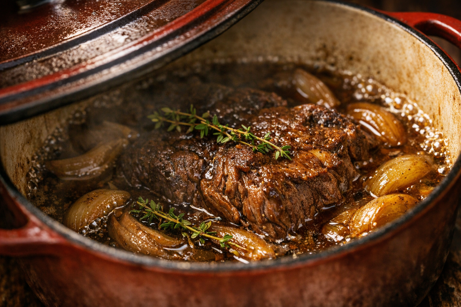 Smoky Braised Beef with Cheddar Mash & Gravy