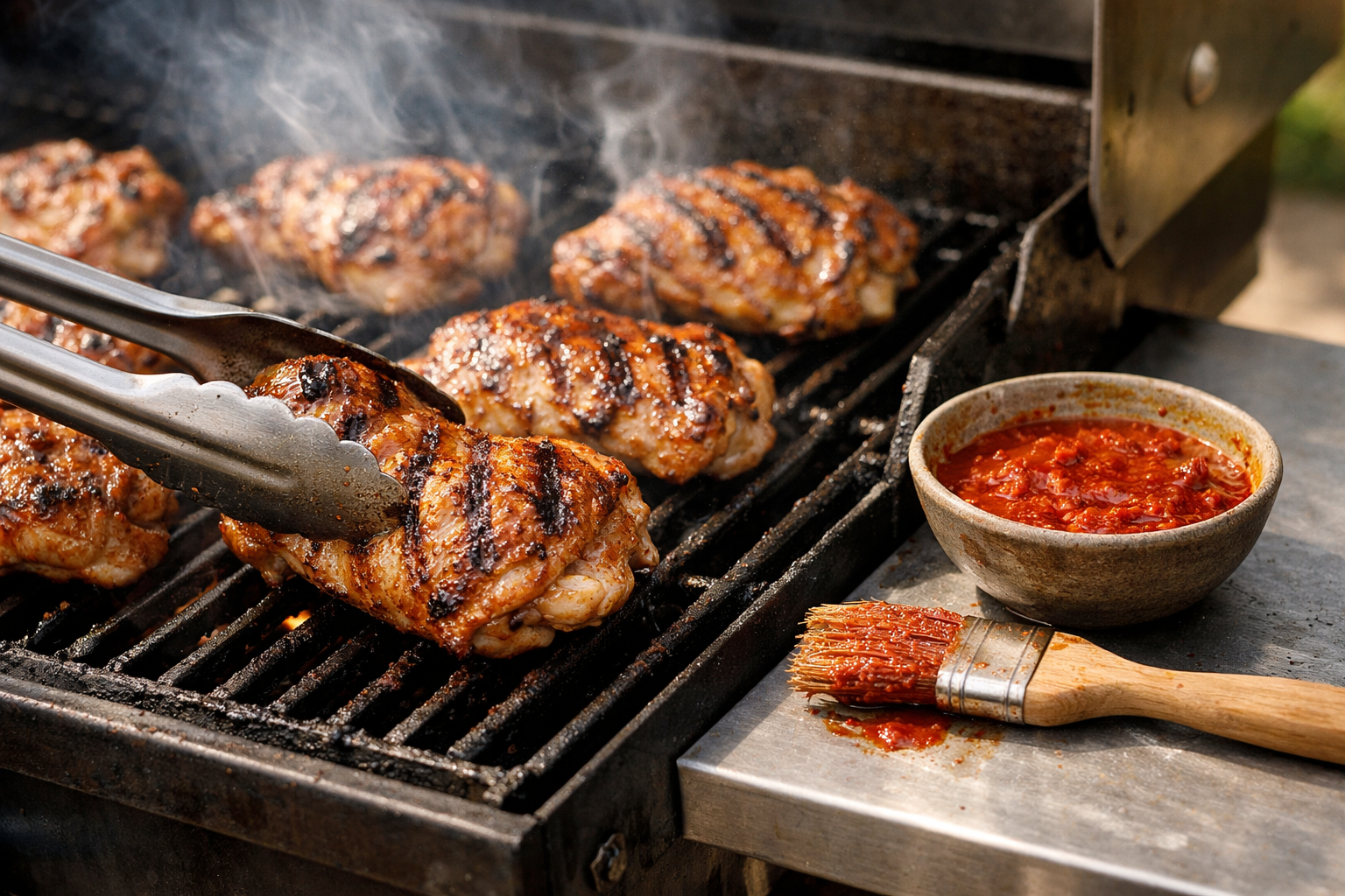 Smoky Paprika Grilled Chicken with Lime Salsa