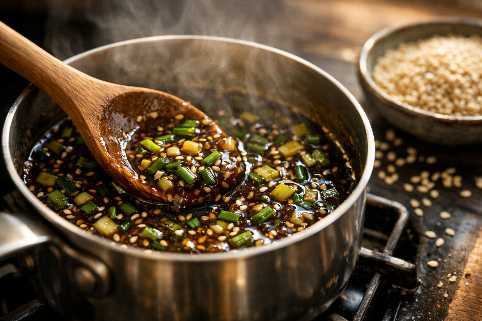 Baked Teriyaki Salmon with Sesame Scallion Glaze