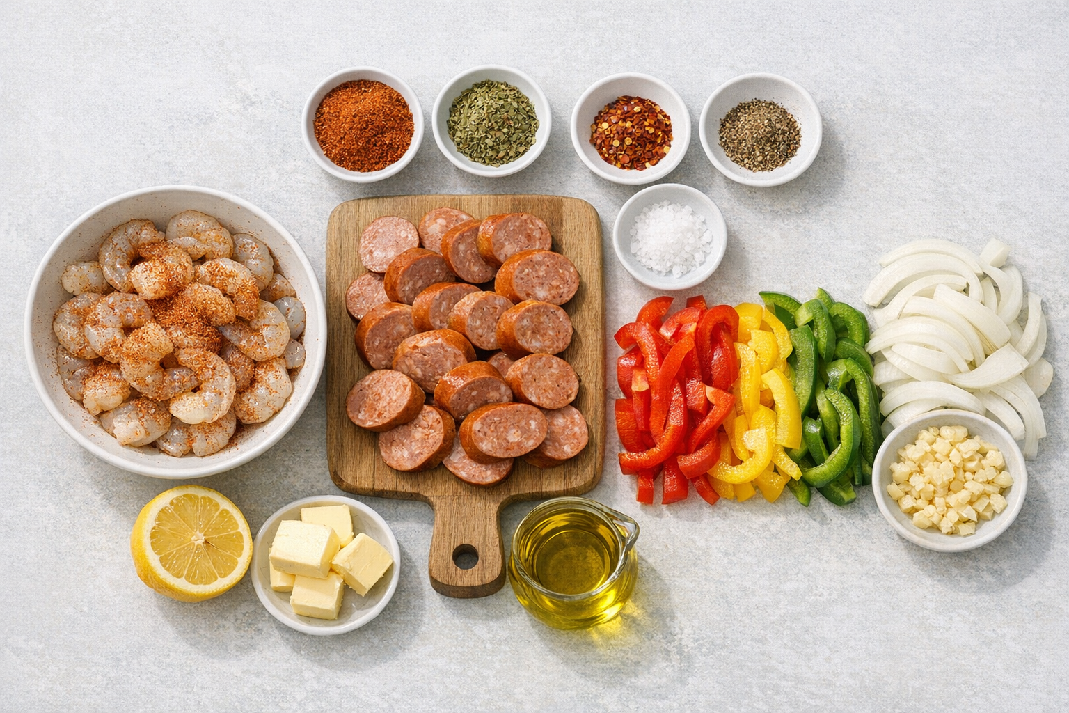 30-Minute Cajun Shrimp and Sausage Skillet