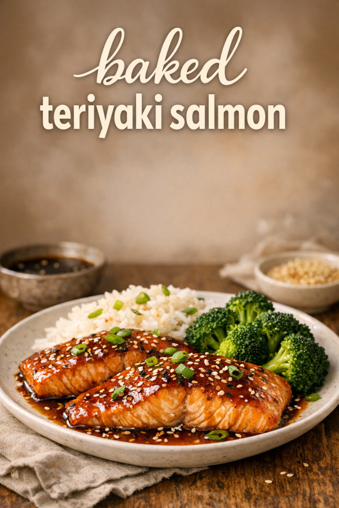 Baked Teriyaki Salmon with Sesame Ginger Glaze