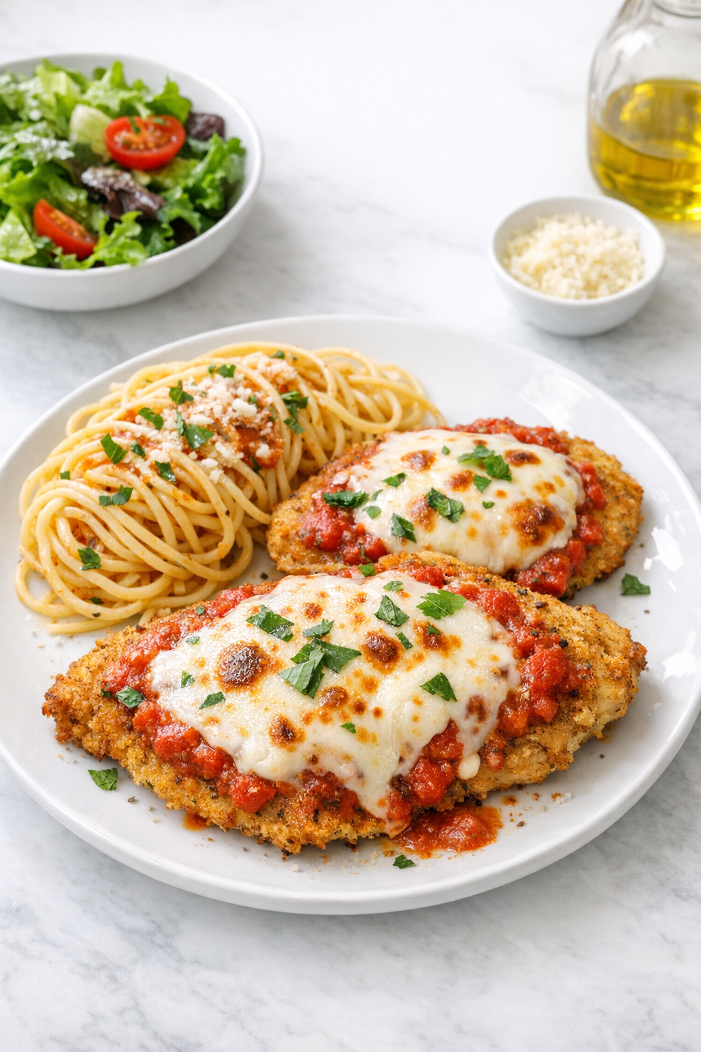Oven-Baked Italian Chicken Cutlets with Mozzarella