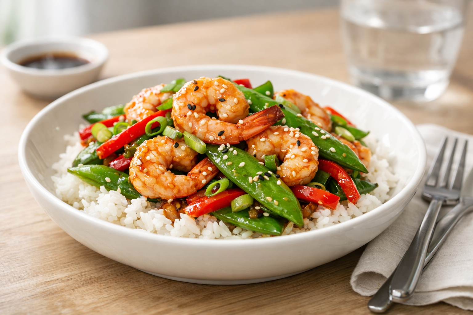 30-Minute Shrimp and Snow Pea Stir-Fry Recipe
