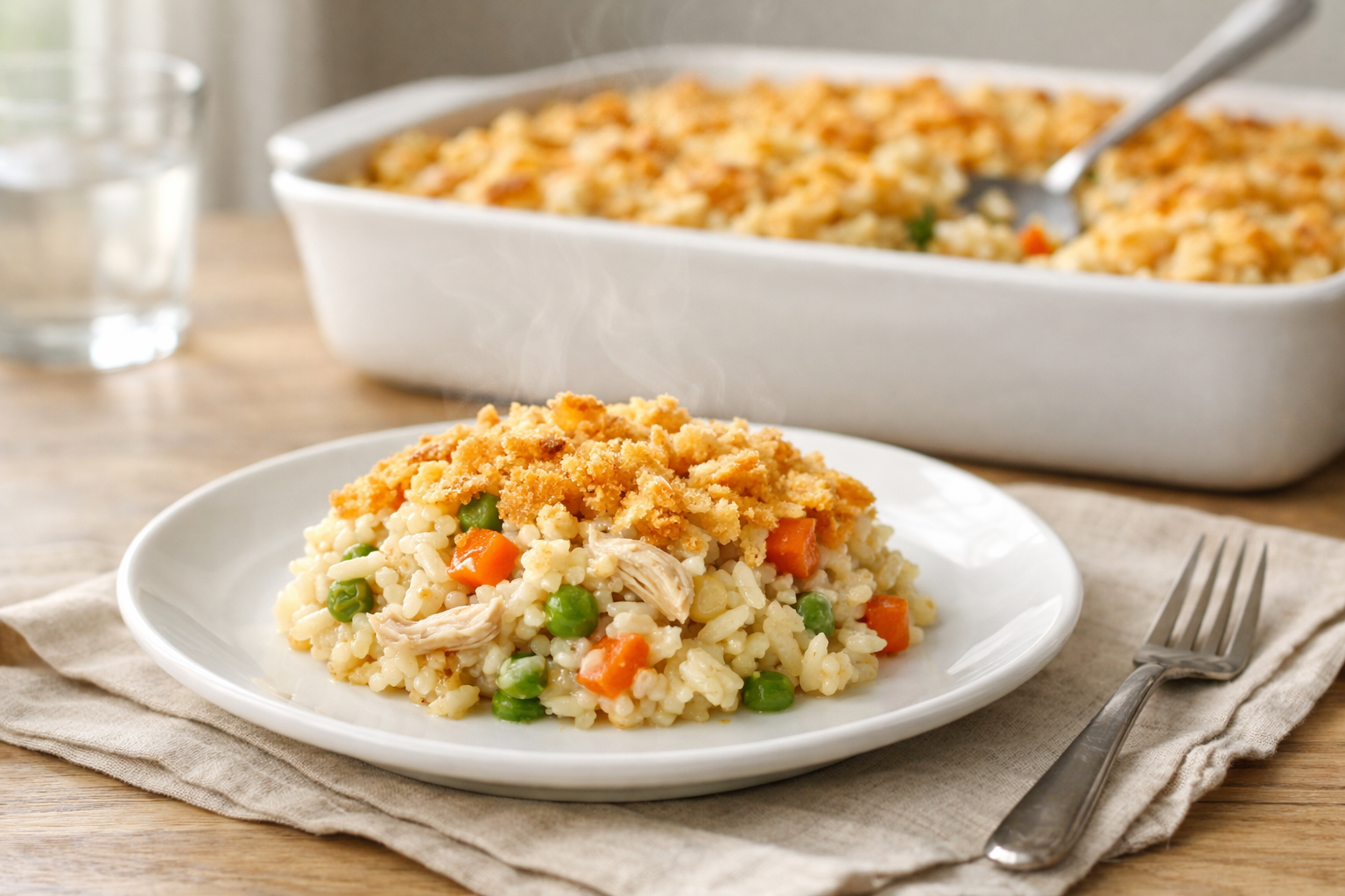 Classic Chicken and Rice Casserole (Easy & Creamy)