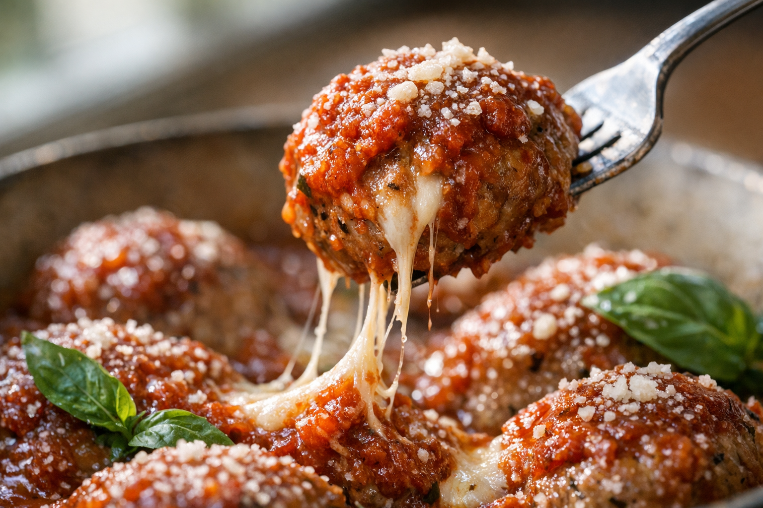 Oven-Baked Chicken Parmesan Meatballs (Easy!)