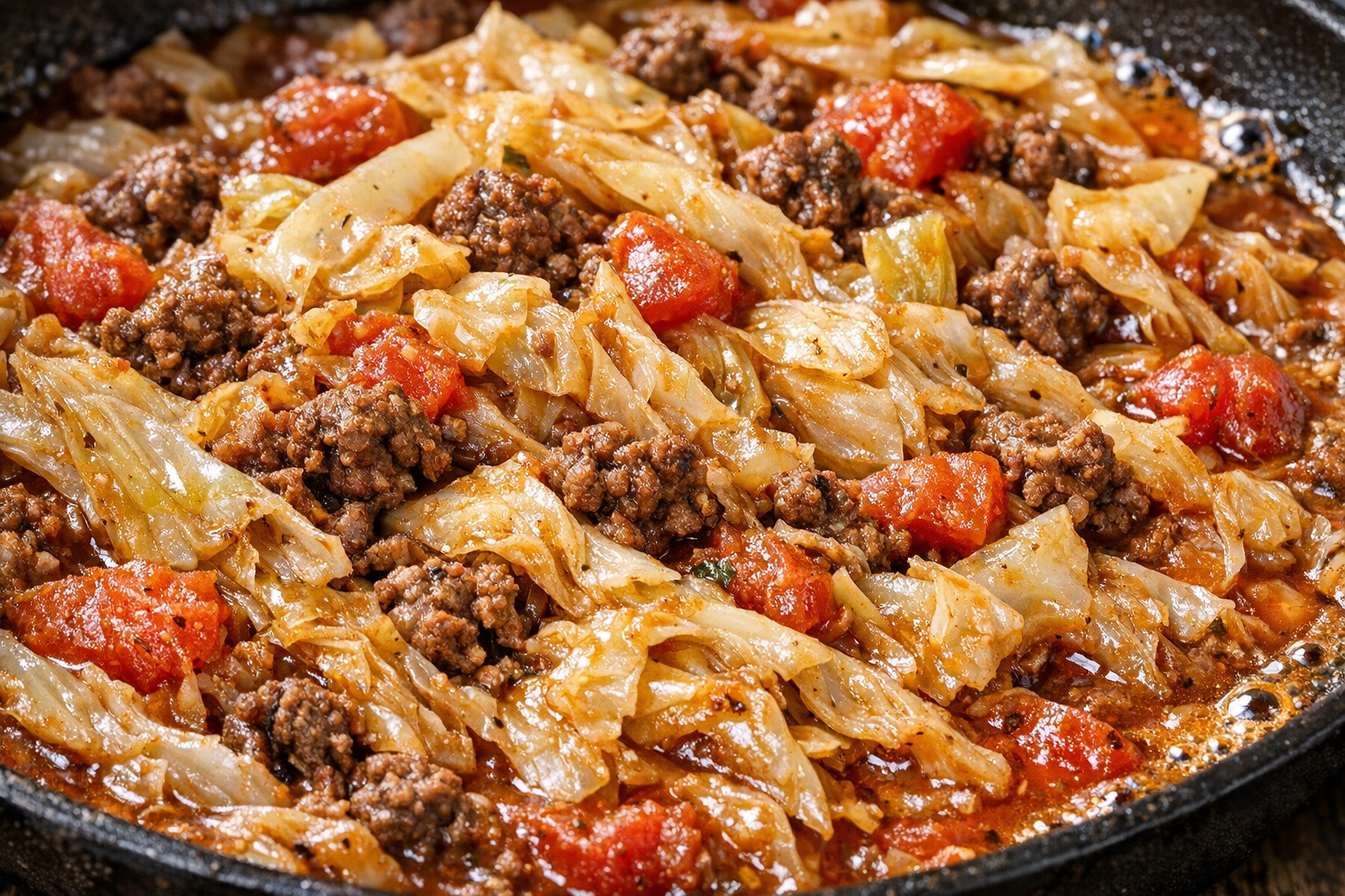 Budget-Friendly Cabbage and Ground Beef Skillet