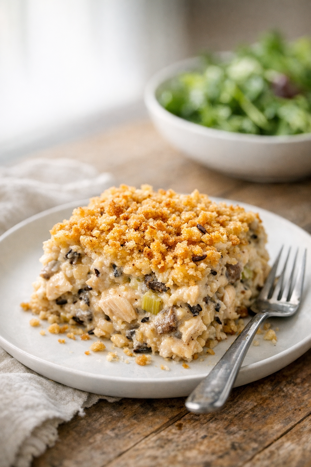 Creamy Chicken and Wild Rice Bake recipe