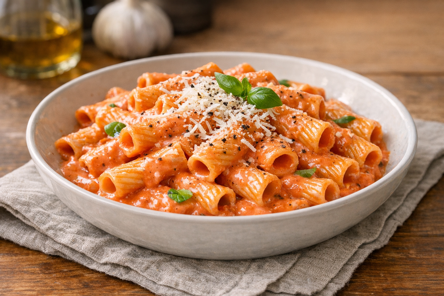 Budget-Friendly Pasta with Creamy Tomato Sauce