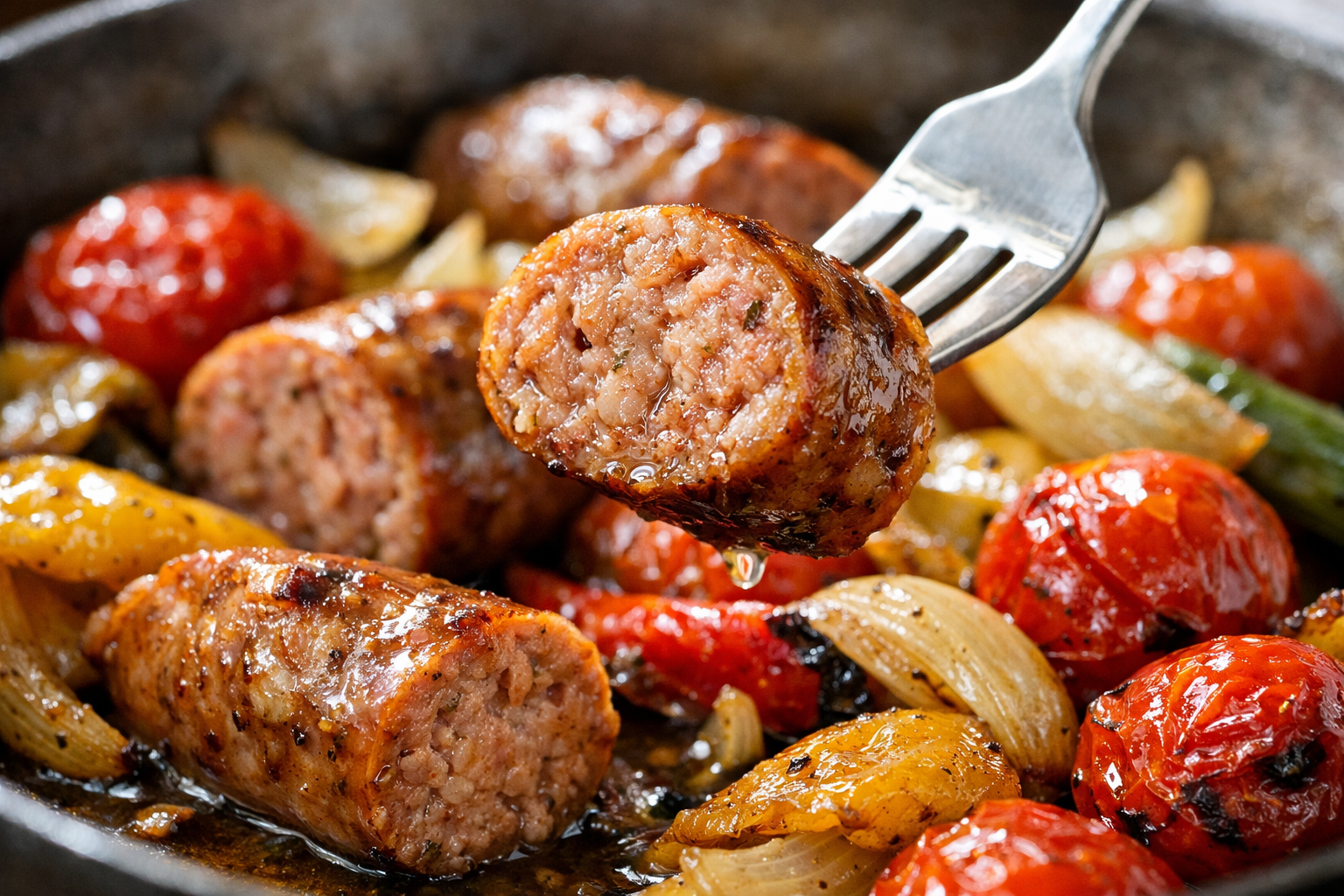 One-Pan Italian Sausage with Roasted Vegetables