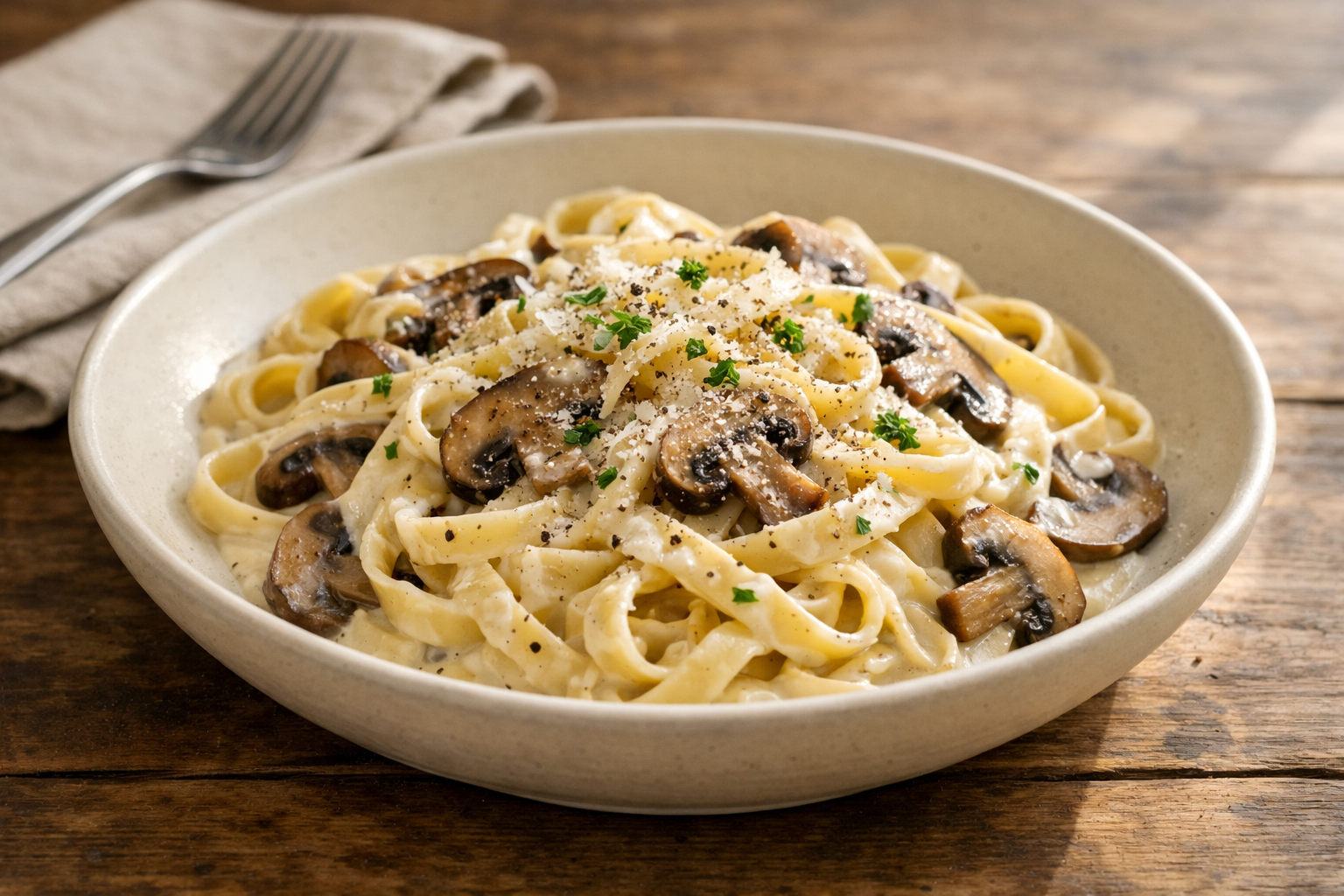Budget-Friendly Creamy Mushroom Pasta (30 Minutes)