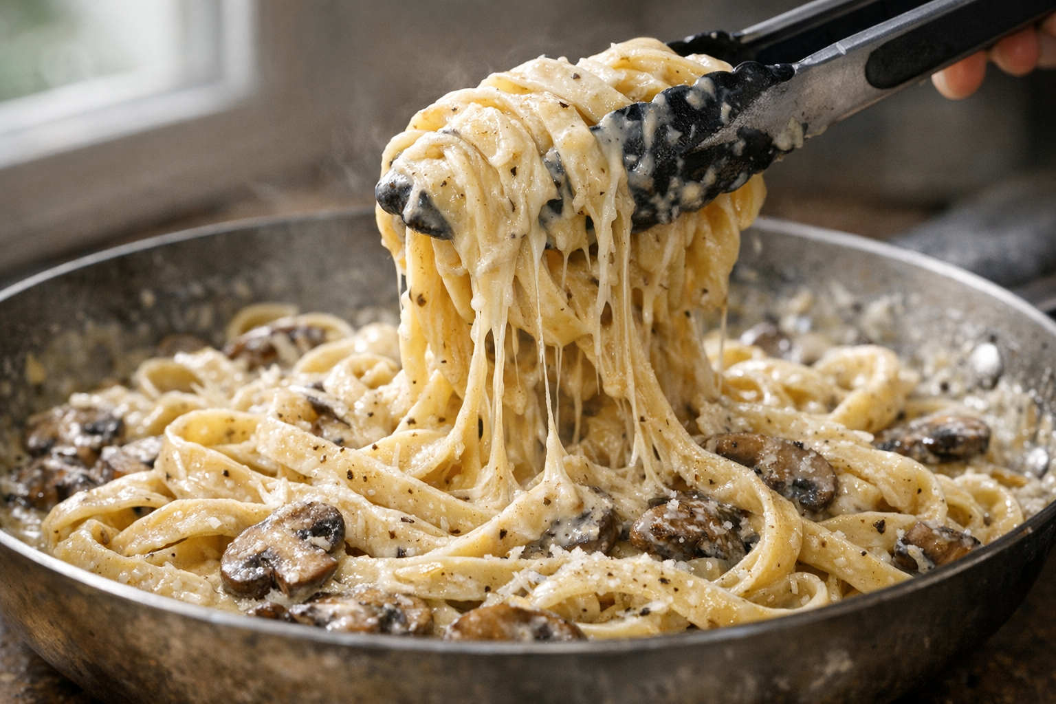 Budget-Friendly Creamy Mushroom Pasta (30 Minutes)