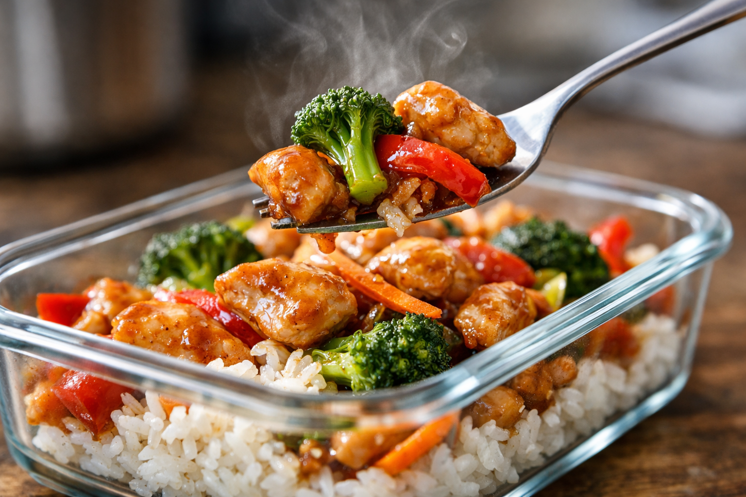Meal Prep Chicken & Vegetable Rice Bowls (Easy)