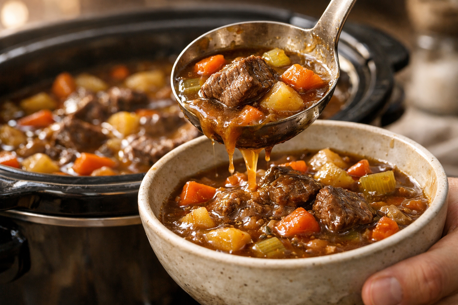 Slow Cooker Beef and Vegetable Stew (Hearty & Easy)