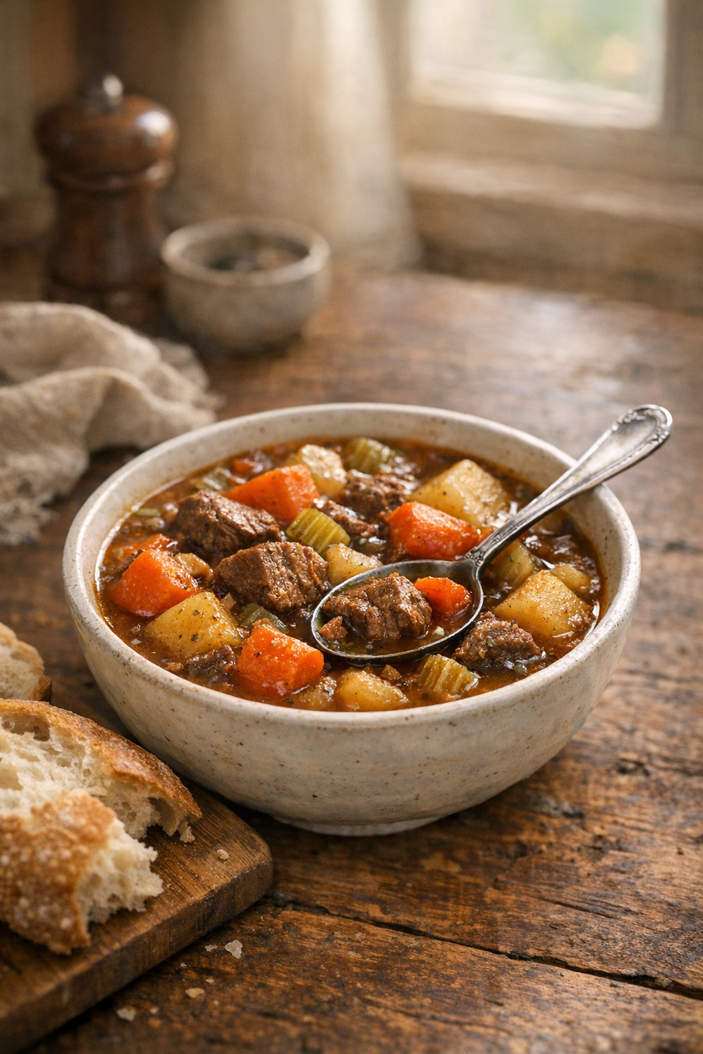 Slow Cooker Beef and Vegetable Stew (Hearty & Easy)