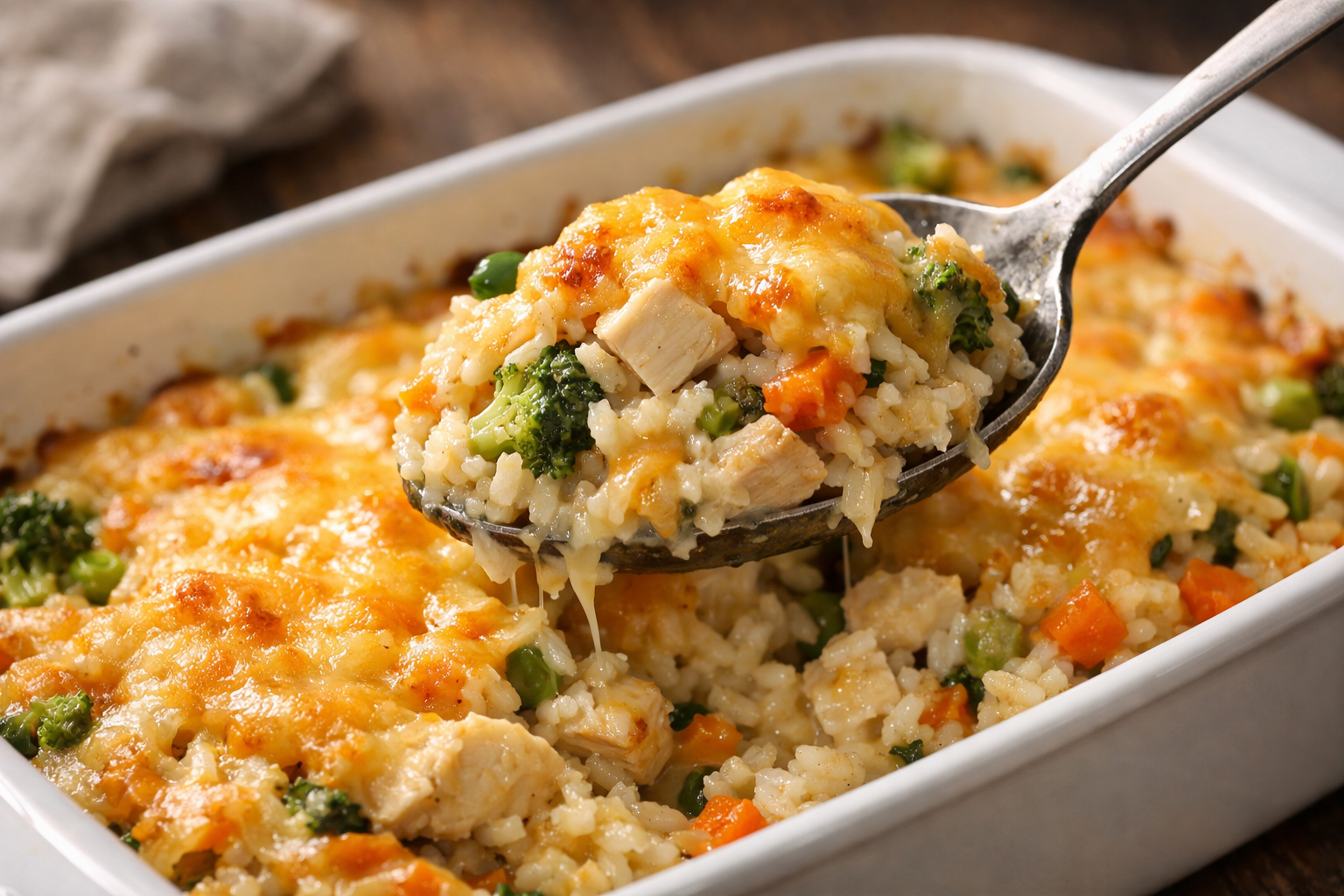 Family-Style Chicken and Rice Casserole Recipe