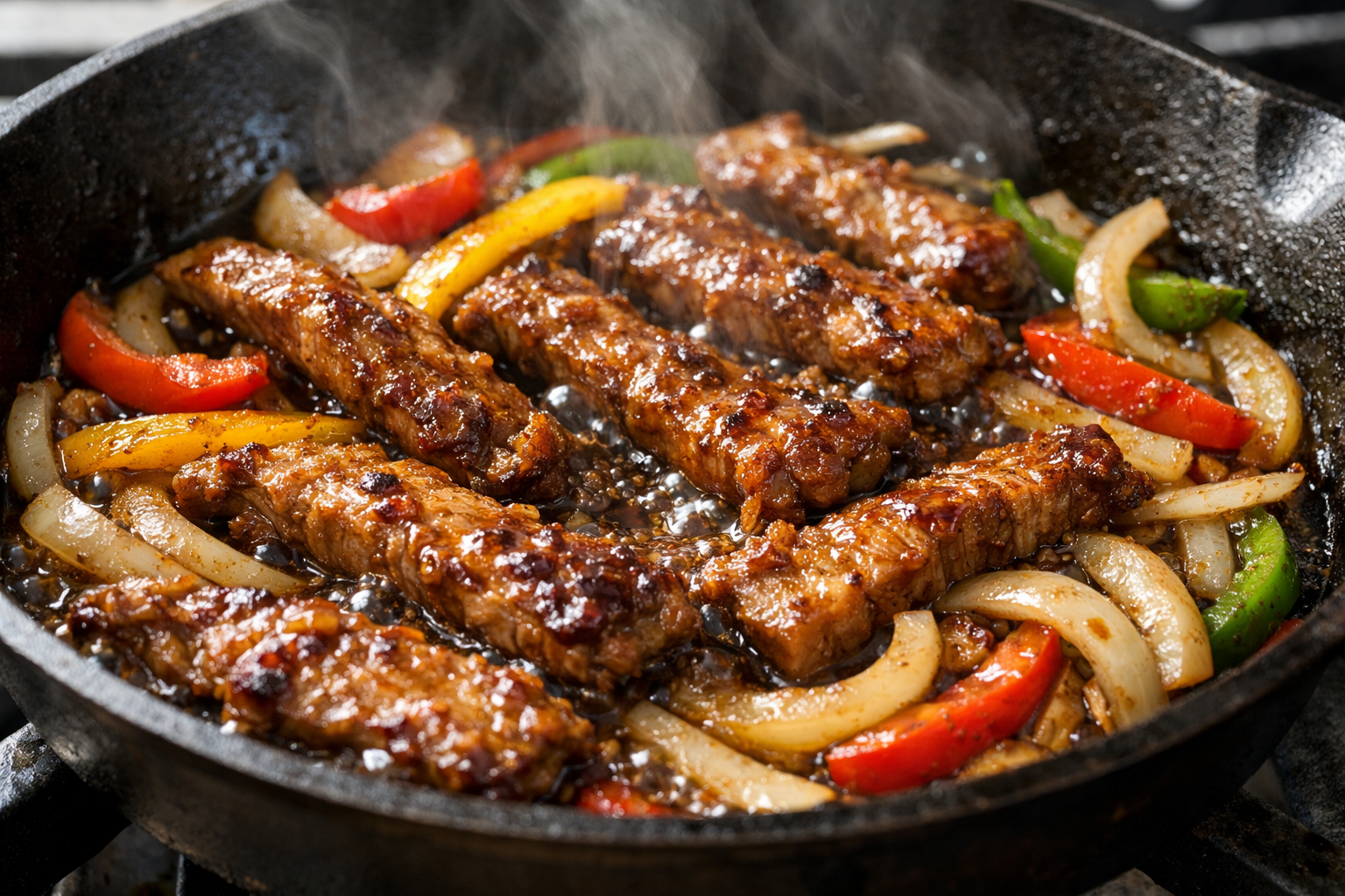 30-Minute Pork and Bell Pepper Skillet Recipe