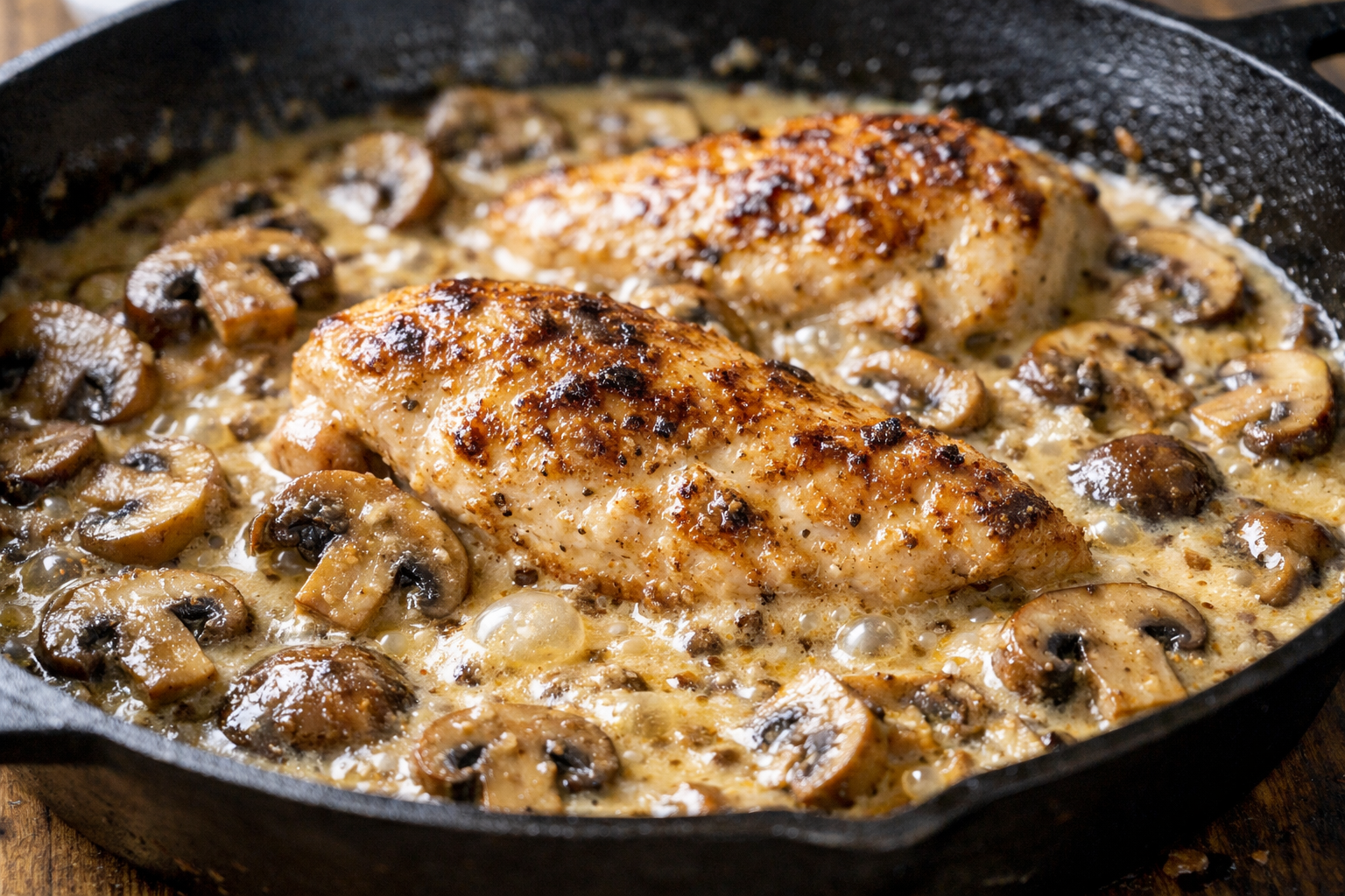 Skillet Dijon Chicken with Mushrooms (30 Minutes)
