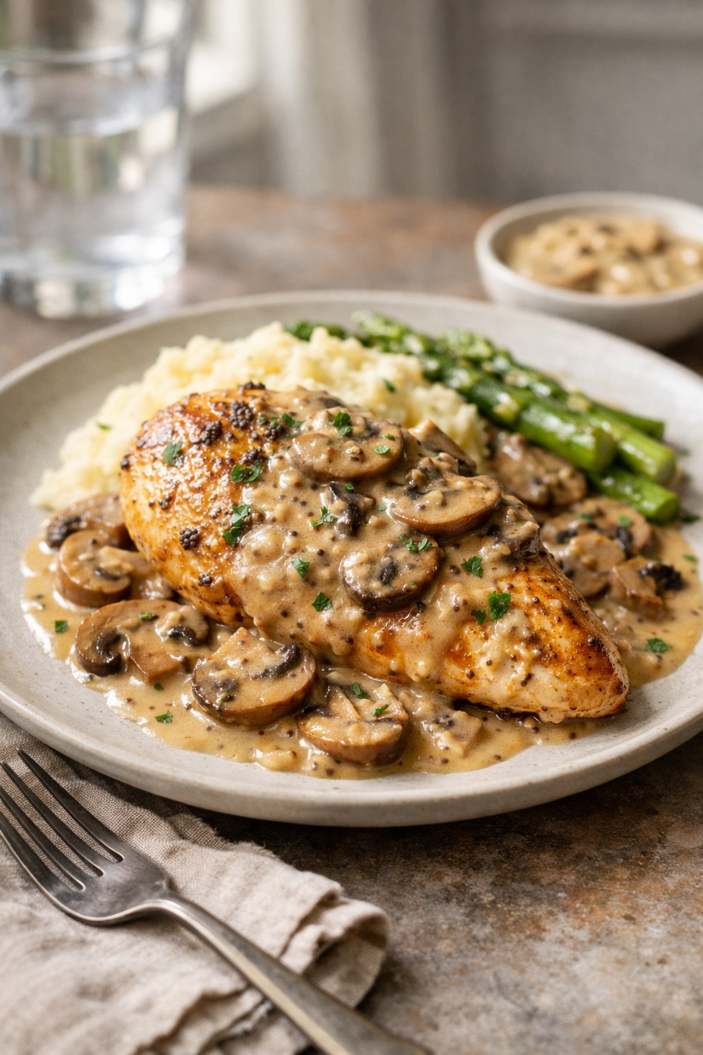 Skillet Dijon Chicken with Mushrooms (30 Minutes)