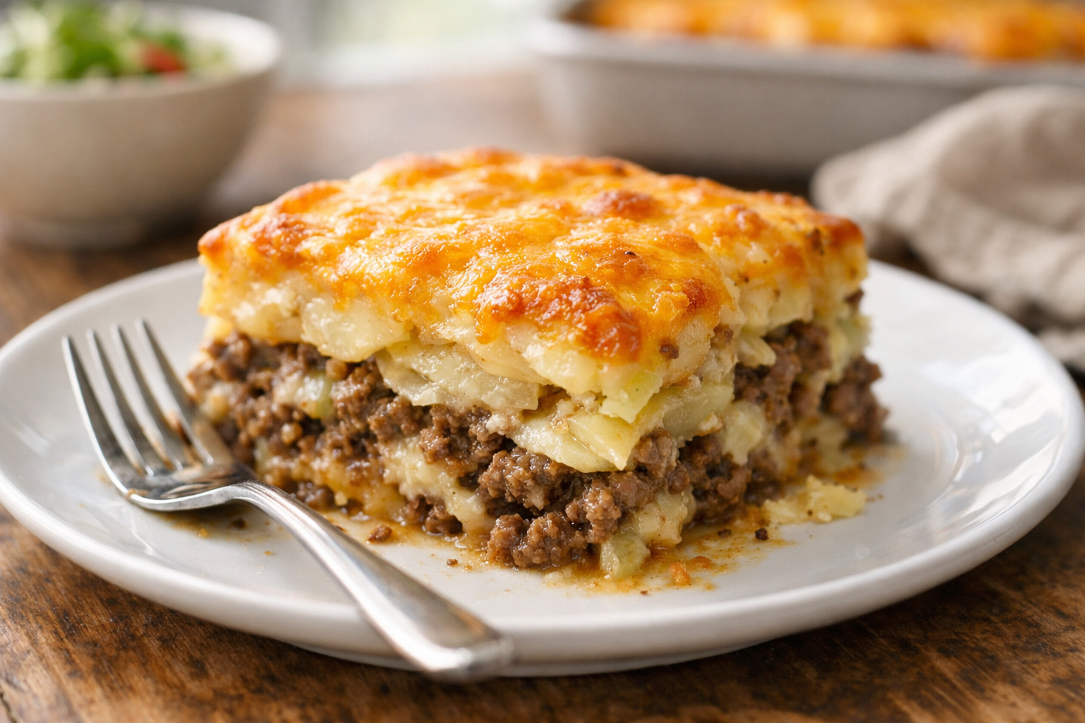 Oven-Baked Beef and Potato Casserole Recipe