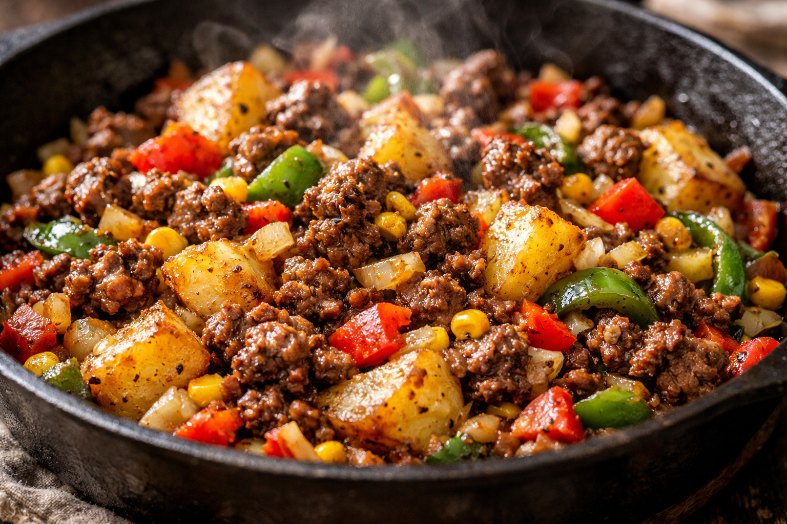 Rustic Beef and Vegetable Skillet (One-Pan Dinner)