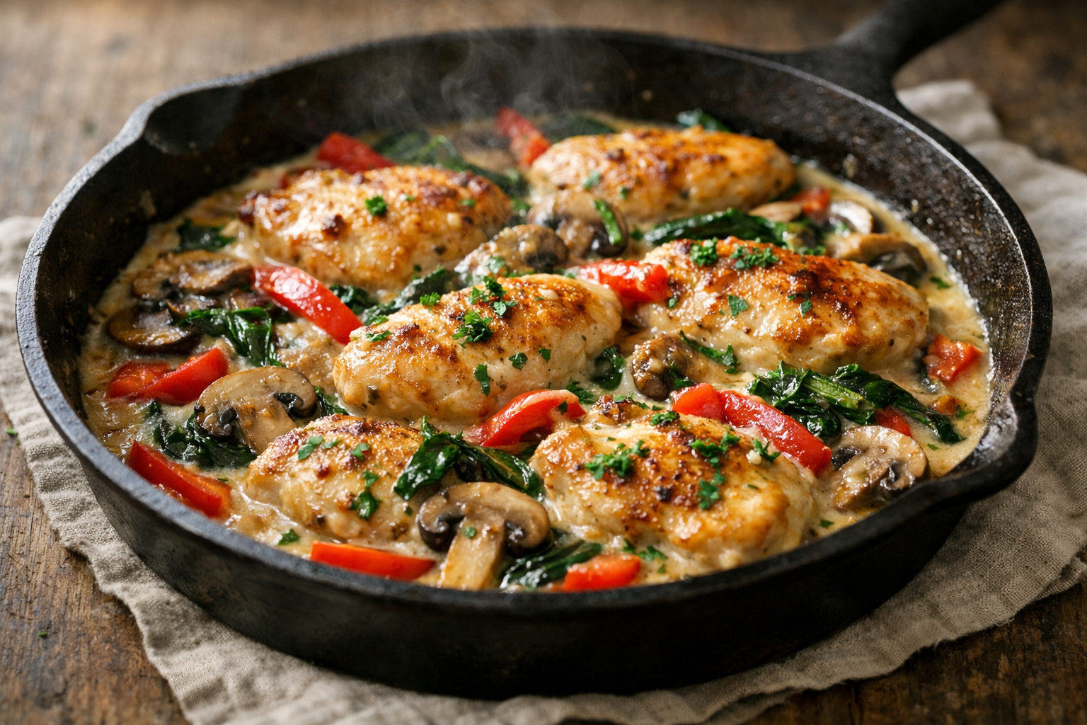 Quick Weeknight Chicken Skillet