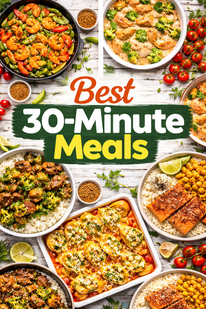 best 30 minute meals quick easy dinner ideas chicken shrimp pasta one pan recipes